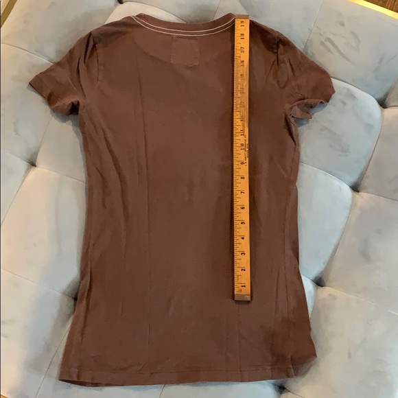 Abercrombie Fitch Stitch Brown Soft Tee Shirt M - Picture 7 of 8